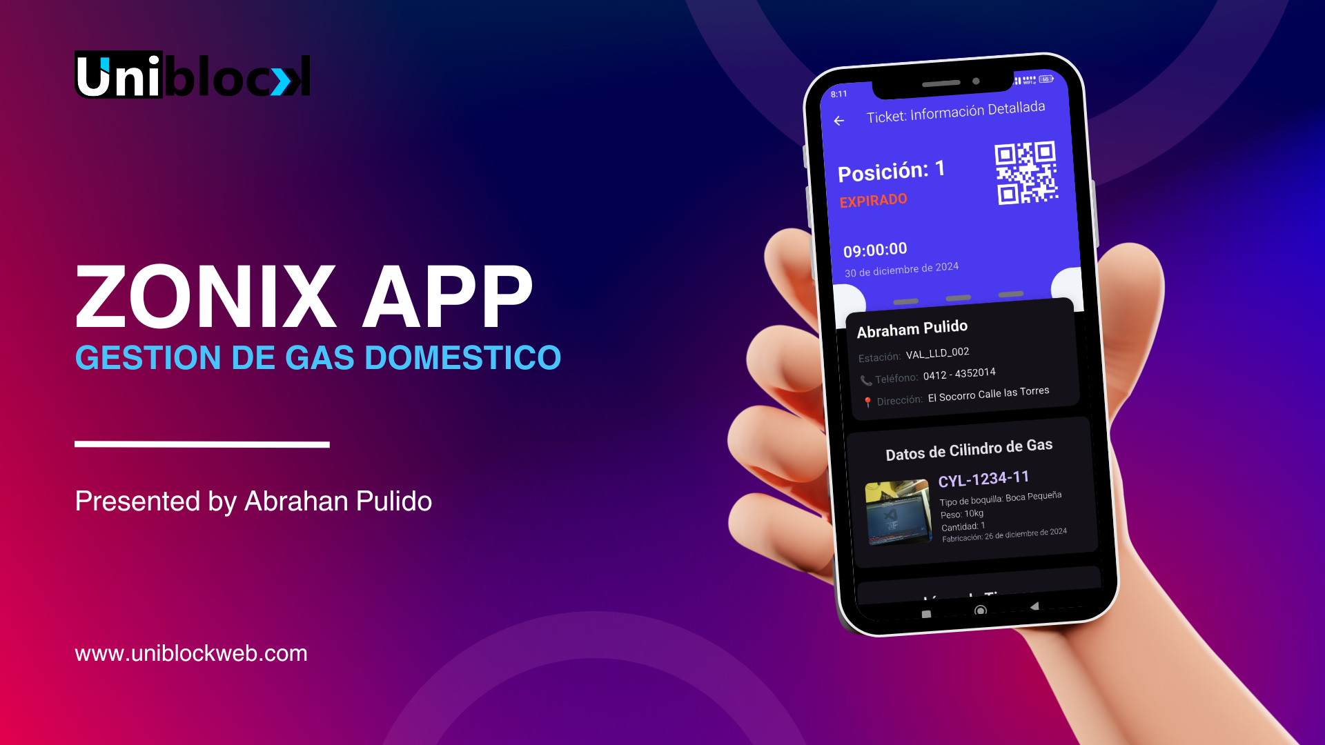 Zonix — Gestión de gas doméstico